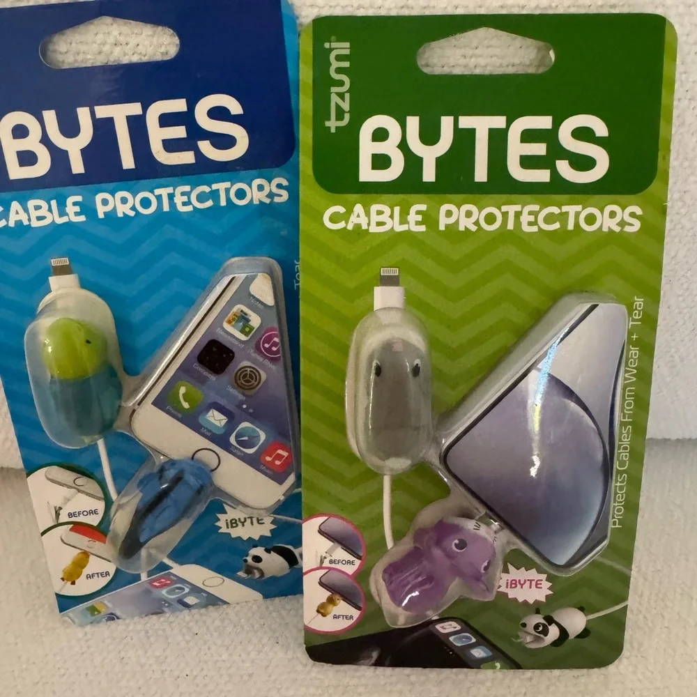 Tzumi Bytes Cable Protectors - 2 Packs each with 2 items